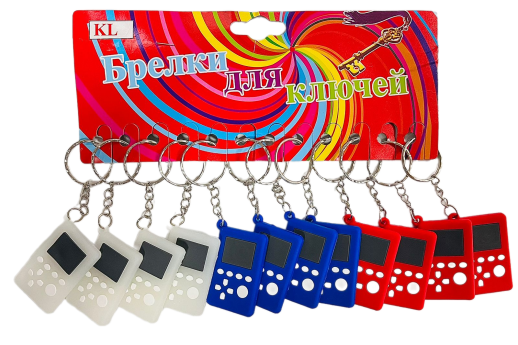 Брелок резина "Тетрис" МИКС