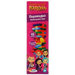 Настольная игра пирамидка дерев.башня СКАЗОЧНЫЙ ПАТРУЛЬ, арт. 342966, 2007K698-R4, ИГРАЕМ ВМЕСТЕ