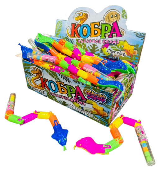 Сахарное драже ''Кобра'' 2гр*30шт*12бл