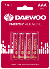 Элементы питания DAEWOO LR03 BL4 Energy Alkaline