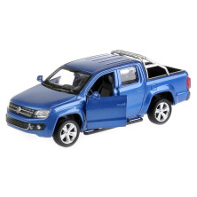 МАШИНА "ТЕХНОПАРК" МЕТАЛЛ. ИНЕРЦ. VOLKSWAGEN AMAROK, 1:43, ОТКРЫВ. ДВЕРИ, В РУСС. КОР. в кор.2*36шт