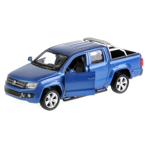 МАШИНА "ТЕХНОПАРК" МЕТАЛЛ. ИНЕРЦ. VOLKSWAGEN AMAROK, 1:43, ОТКРЫВ. ДВЕРИ, В РУСС. КОР. в кор.2*36шт