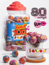 Леденцы карамельные на палочке Gumix 24гр*80шт*6б