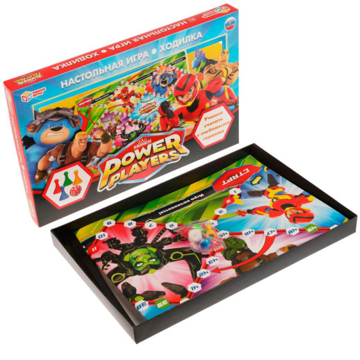 Power Players. Настольная игра-ходилка. 217х330х27мм. Умные игры