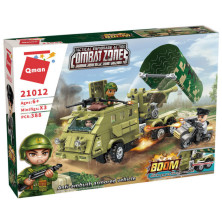 Конструктор Военная техника, с фигурками и аксессуарами, 388 дет 35*27 см.