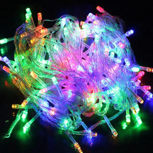Новогодняя светодиодная гирлянда 100 LED (цветная), 4м.