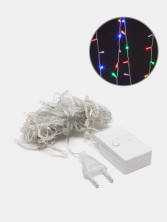 Новогодняя светодиодная гирлянда 100 LED (цветная), 4м.
