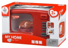 Игрушечная микроволновая печь My Home на батарейках, звук+свет, 25*15*15 см.